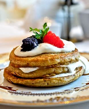 Blini with caviar  